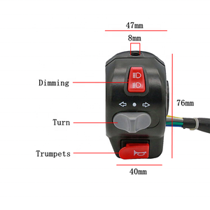 El Scooter eléctrico convierte el cuerno a la lámpara de señal y eléctricamente comienza el manillar controlador de interruptor el interruptor <span class=keywords><strong>assem</strong></span> - Product Image 4