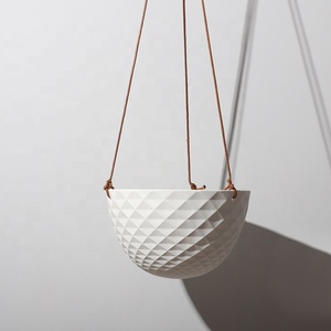 Europe CLASSIC Vase en céramique Pot de fleur Nouveaux produits à la mode Décoration murale florale suspendue personnalisée pour <span class=keywords><strong>jardin</strong></span> Finition mate <span class=keywords><strong>Livraison</strong></span> en 10 jours - Product Image 2