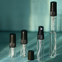 Haute qualité 1ml 1.5ml 2ml 3ml 5ml 10ml petits flacons d'atomiseur de parfum à sertir échantillon bouteille en verre bouteilles de testeur de parfum portables