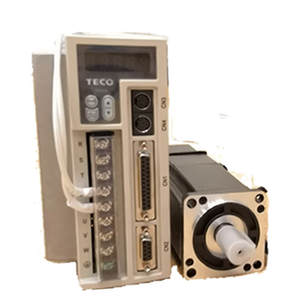 TECO Motor Servo Drive AC 400W 3000RPM 200V 1,274n. <span class=keywords><strong>m</strong></span> JSMA-PUC04ABA + JSDAP-15A komponen industri kontrol Servo Drive - Product Image 2