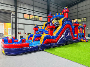 Gran oferta, juego de carrera de obstáculos para adultos, carrera de obstáculos inflable para adultos y niños - Product Image 3
