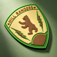 Patch PVC exclusif personnalisé avec logo imprimé et en relief pour maillot de football, vêtements de basketball et tenues de sport pour clubs