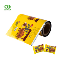 Rouleau de film plastique OPP brillant étanche de qualité alimentaire stratifié souple pour l'emballage de chocolats collations gâteaux biscuits