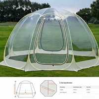 Tente bulle transparente en PVC pour le camping en plein air, observation des étoiles, imperméable, gonflable, installation facile, pour dormir en extérieur
