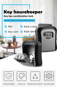 Logo Miễn phí dịch vụ an toàn ngoài trời Key an toàn lưu trữ LockBox treo tường rẻ hơn kim loại hộp nhỏ Locker trực tuyến bán chạy nhất - Product Image 4