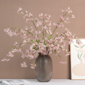 Ramilletes de jazmín artificial Ruilisi, flores de seda de color morado claro para decoración del hogar, arreglos florales para la mesa de la sala de estar - Product Image 2