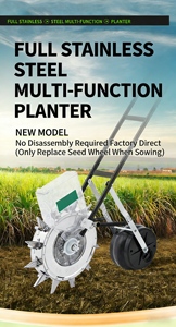 Semoir manuel réglable à pousser pour la plantation de radis, chou, sorgho, petits grains – Espacement des semis : 20, 10, <span class=keywords><strong>30</strong></span> <span class=keywords><strong>cm</strong></span> - Product Image 6