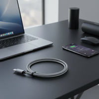 Câble de données USB Type-C MWM USB3.0 stable 5 Gbit/s en nylon tressé avec alliage d'aluminium, charge rapide 3A, conducteur en cuivre étamé, moule privé