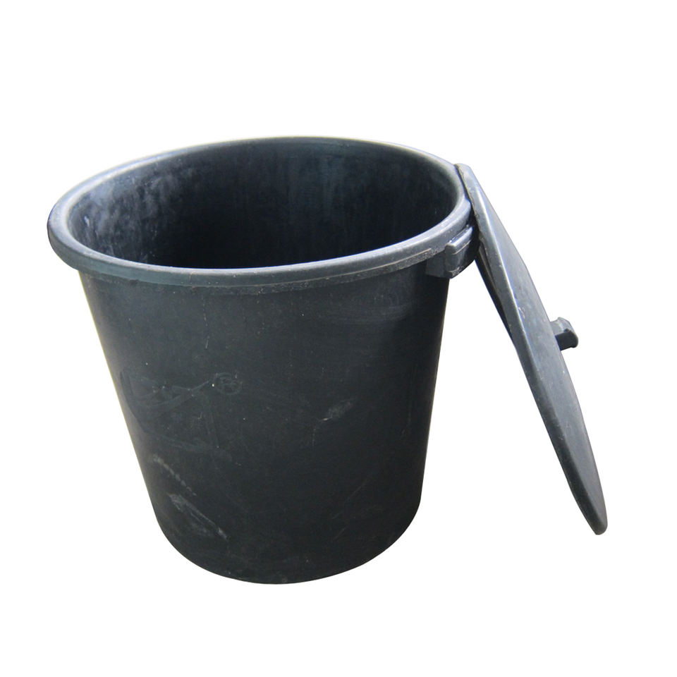 带盖的再生轮胎橡胶垃圾箱桶70L| Alibaba.com