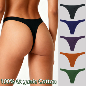 Shanhao OEM Perizoma Sportivo da Donna in <span class=keywords><strong>Cotone</strong></span> Organico 100% Senza Cuciture, Perizoma Sexy, Intimo Invisibile Senza Cuciture - Product Image 1