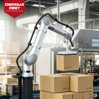 Cobot de palettisation collaboratif flexible, palettiseur robotisé à aspiration sous vide pour l'empilage de cartons en entrepôt