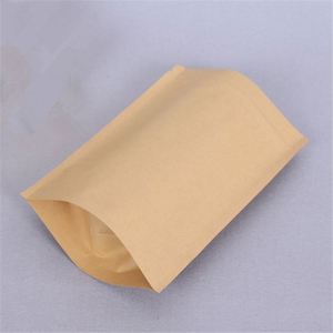 Custom logo 2026 Wholesale <b>Bag</b> Brown Color Food Pouches Mylar Aluminum Foil Lined Paper <b>Bags</b> Promotional Pack - Product Image 4