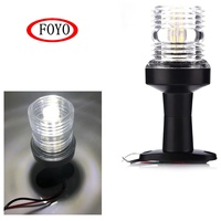 Foyo, nouveau design, éclairage tout-terrain LED de 4 pouces, éclairage d'ancrage réglable pour kayak et bateaux