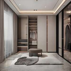 Armarios modernos ligeros de lujo de MDF, guardarropa portátil y plegable, muebles para dormitorio y sala de estar para uso doméstico o de hotel - Product Image 1