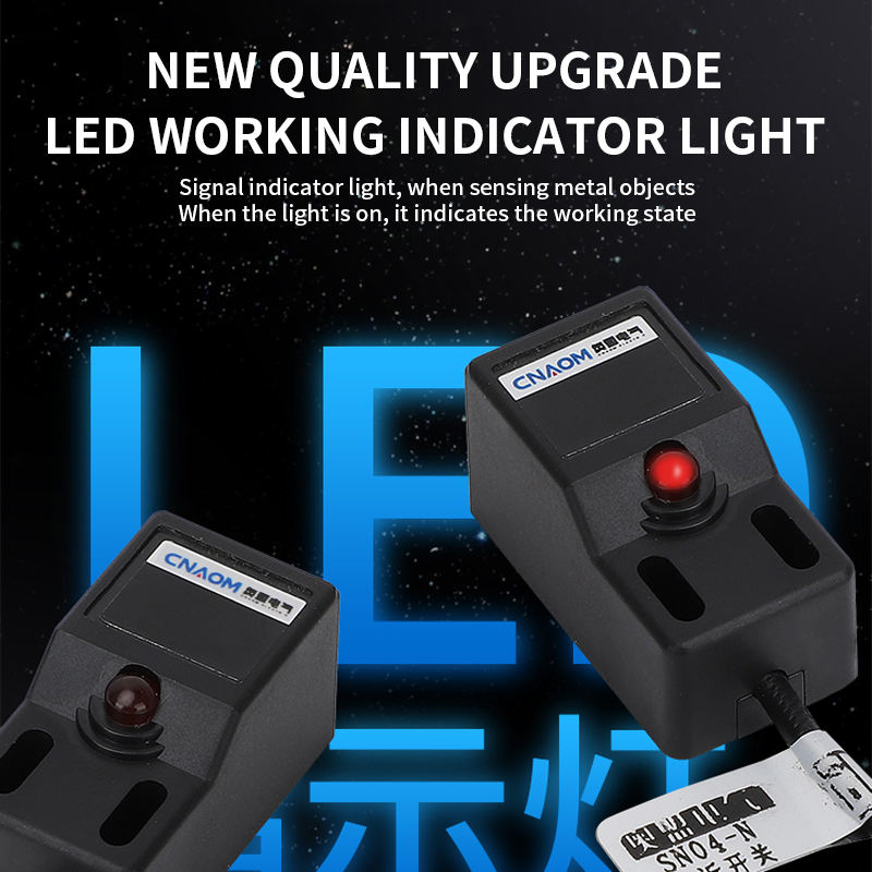 Square Limit Switch SNO4-N Sensor Proximity Switch Inductive Sensor 5V 12V 24V Waterproof Proximity Sensing Switch