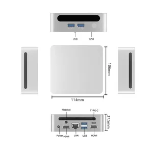 <span class=keywords><strong>Mini</strong></span> <span class=keywords><strong>PC</strong></span> de jeu <span class=keywords><strong>AMD</strong></span> <span class=keywords><strong>Ryzen</strong></span> 7 7730U <span class=keywords><strong>9</strong></span> <span class=keywords><strong>5900HX</strong></span> Win 11 Pro 2xDDR4 2xNVMe Ordinateur de bureau Gamer 3*8K Affichage HTPC WiFi6 BT5.2 - Product Image 3