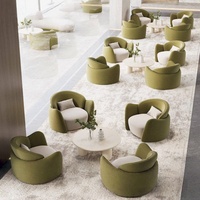 Comptoir de vente pour hall d'hôtel, magasin de vêtements, salon d'appartement, espace de détente, ensemble de canapé et de chaises de réception pour loisirs