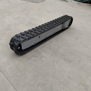 Mini châssis à chenilles en acier, chenilles en caoutchouc, train <span class=keywords><strong>de</strong></span> roulement pour personnalisation - Product Image 1