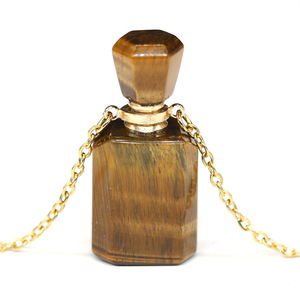 <span class=keywords><strong>Mini</strong></span> colar com pingente difusor de óleo essencial, pingente garrafa de perfume em pedra natural de 16x36mm, joia feminina, colar com óleo essencial de cristal - Product Image 4