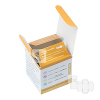 Boîte en papier personnalisée Impression de logo Boîte d'emballage écologique pour sucette de biberon pour petite entreprise avec trou perforé de suspension