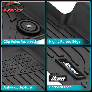 Tapis de sol compatibles avec Jeep Grand Cherokee 2022-2025, tapis TPE moulés en 3D, tapis de coffre toutes saisons, imperméables - Product Image 3