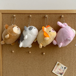 T1118新しいかわいいパンダぬいぐるみ横になるウサギライオンキーホルダーペンダントアクセサリー卸売 - Product Image 4