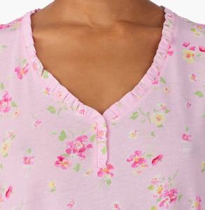 Camisón Personalizado para Mujer, Ropa de Dormir, Pijamas, Vestidos de <span class=keywords><strong>Noche</strong></span> con Manga Corta y Cuello <span class=keywords><strong>en</strong></span> V con Volantes, Ropa de Estar Ecológica - Product Image 2