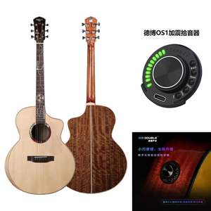 <span class=keywords><strong>Guitarra</strong></span> Acústica de Salón de 41 Pulgadas, Fabricada en Abeto Macizo/Nogal, para Principiantes, con Acabado de Alto Brillo - Product Image 5