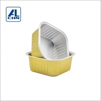 Moule à pain carré jetable en aluminium ALCHN 200 ml/7 oz, gobelet en PET pour moules à gâteaux et cupcakes