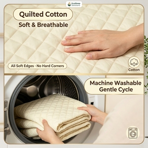 Tapis d'éveil matelassé beige tendance pour bébé, couleurs neutres modernes, arche d'activités robuste et amis en peluche à contraste élevé - Product Image 5