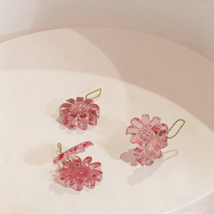 Boîte à poudre personnalisée en forme <span class=keywords><strong>de</strong></span> fleur, palette <span class=keywords><strong>de</strong></span> fards à paupières, boîte à blush, étui à baume à lèvres, étui à rouge à lèvres, étui à poudre avec porte-clés, emballage <span class=keywords><strong>de</strong></span> maquillage - Product Image 6