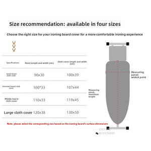 Housse de planche à <span class=keywords><strong>repasser</strong></span> durable et lavable, design amovible avec <span class=keywords><strong>protection</strong></span> haute température et ajustement facile - Product Image 1