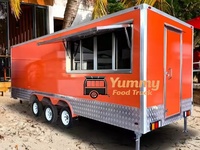 Superbe remorque alimentaire mobile personnalisée avec cuisine complète pour restaurant, boulangerie, entreprise de restauration rapide - Conception multifonctionnelle
