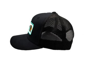 Casquette Trucker OEM Vietnam Factory personnalisée avec logo tissé, maille 6 panneaux, visière pré-courbée, respirante, style Hip Hop, réglable avec fermeture Snapback - Product Image 3