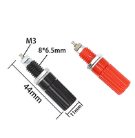 Borne à vis M3 Borne nickelée 4mm femelle connecteur de prise banane pour instrumentation de prise de panneau audio