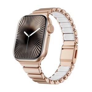 Correas de Reloj de Acero Inoxidable Delgadas, Impermeables y de Lujo, Compatibles con <span class=keywords><strong>Apple</strong></span> Watch Serie 11 de 46 mm para Mujer - Product Image 6