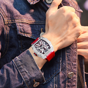 Dessio Men's Luxury <b>Skeleton</b> <b>Automatic</b> Mechanical <b>Watch</b> with Original Movement Custom Logo Wrist Replacement Parts - Product Image 6