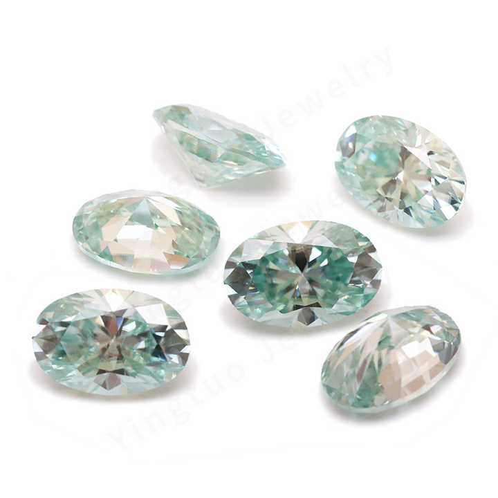 Wholesale Price 4*6mm Oval Cut Ice Blue Moissanite Diamond Loose Moissanite