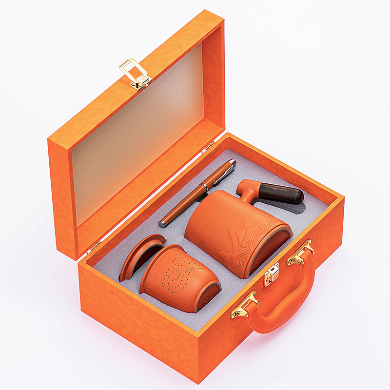 ensemble de 2 tasses de bureau [orange vital]]