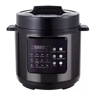 Penanak Nasi Tekanan Listrik Stainless Steel 6L Laris Manis dengan Panci Dalam Aluminium dan Gelas Takar untuk Penggunaan Rumah Tangga, Hotel, dan Luar Ruangan
