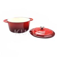 Vente en gros usine : Cocotte en fonte émaillée, récipient de cuisson, pot à ragoût, moule à pain, cocotte en fonte