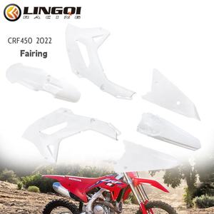 LINGQI CRF450 Kit complet de carénage en plastique pour carrosserie avant arrière Garde-boue Panneau latéral pour moto <span class=keywords><strong>Crf</strong></span> <span class=keywords><strong>450</strong></span> 2022 - Product Image 4