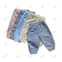 2024 gros vichy tissé coton enfants garçon filles bloomer pantalon automne hiver à carreaux enfant en bas âge garçons pantalon