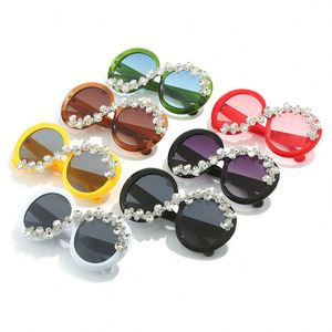 Lunettes de soleil de luxe tendance 2025 avec logo personnalisé, grandes montures, verres diamantés, protection UV400, surdimensionnées, rondes, en cristal, pour femmes - Product Image 6