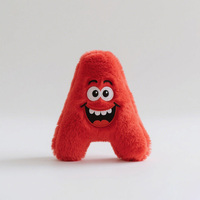 Uyeah OEM/ODM Faible MOQ Usine Personnalisée Mignonne Poupée en Peluche 26 Lettres Coussin Doux en Coton Lettre Anglaise Jouet Cadeau de Marque