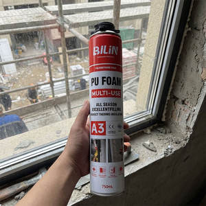 <span class=keywords><strong>Mousse</strong></span> polyuréthane en gros OEM pour le remplissage des cadres de fenêtres et de portes, pour le travail du <span class=keywords><strong>bois</strong></span>, l'emballage et la construction, mastic PU, 12 canettes - Product Image 1