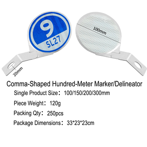 Delimitadores Reflectantes Anti-UV, Reflectores de Carretera Duraderos y Marcadores de Carretera de Alta Luminosidad - Product Image 3