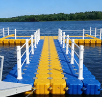 Ponton flottant modulaire en plastique HDPE durable pour bateau