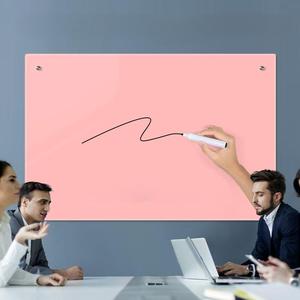 Tableau <span class=keywords><strong>blanc</strong></span> magnétique personnalisé en gros Tableau <span class=keywords><strong>blanc</strong></span> en verre trempé de taille standard enduit de plaque de zinc personnalisé de 4mm - Product Image 2