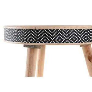 Plateau décoratif en bois 41x41x50 NATUREL - Product Image 4